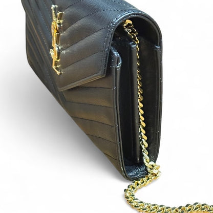 Black Wallet On Chain w/ Box Bag | VIP/GWP