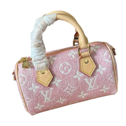 Pink Denim Monogram Nano Speedy Bag w/ Box | VIP/GWP