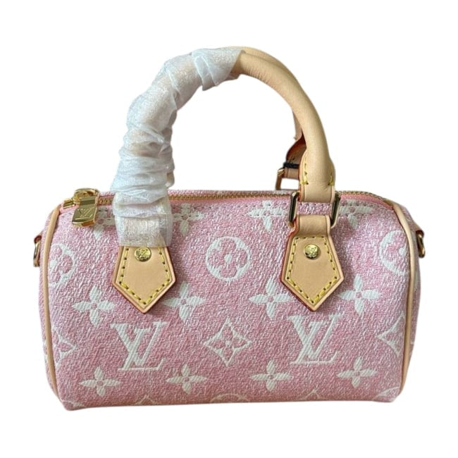Pink Denim Monogram Nano Speedy Bag w/ Box | VIP/GWP