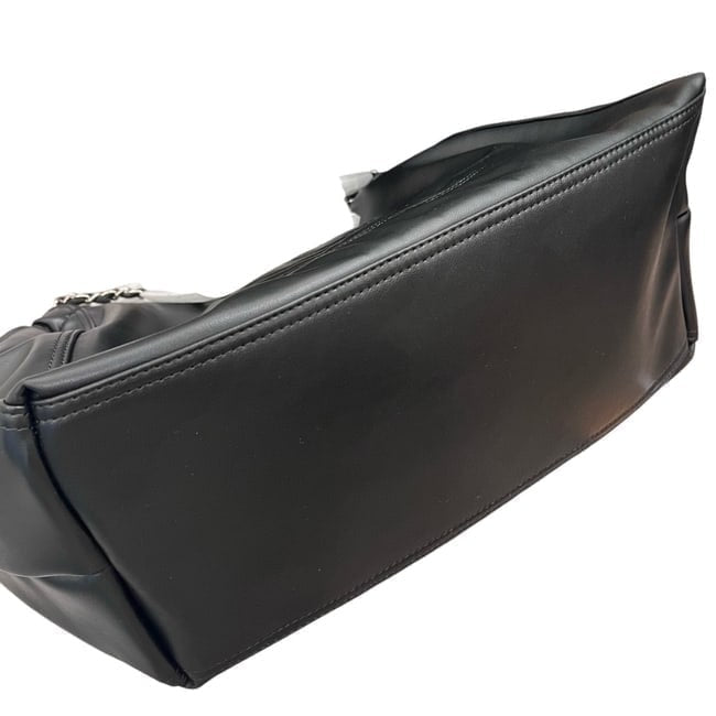 Large Black Silver Modern Chain Hobo Bag | VIP/GWP