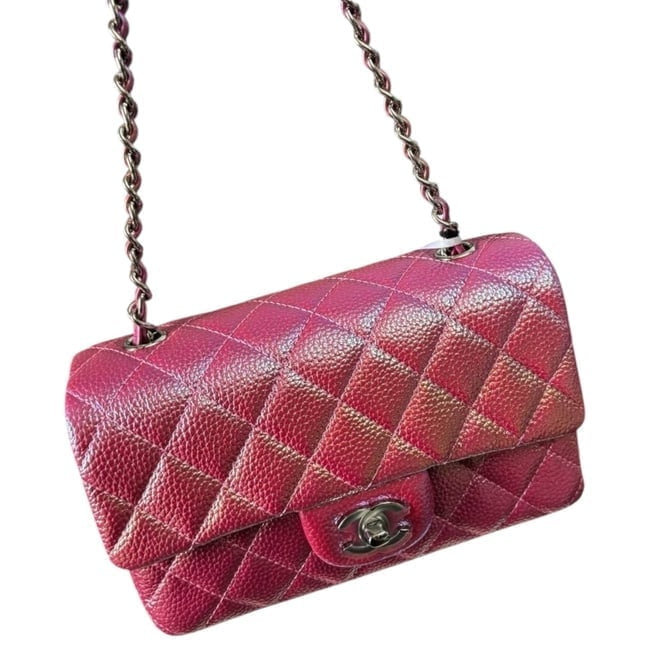 Quilted Hot Pink Mermaid Silver Flap Bag | VIP/GWP