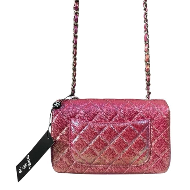 Quilted Hot Pink Mermaid Silver Flap Bag | VIP/GWP