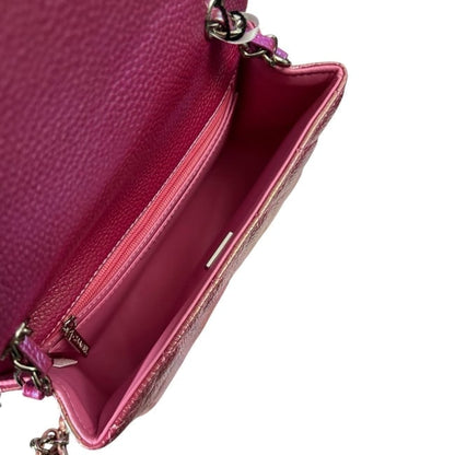 Quilted Hot Pink Mermaid Silver Flap Bag | VIP/GWP