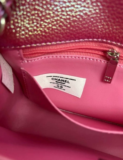Quilted Hot Pink Mermaid Silver Flap Bag | VIP/GWP