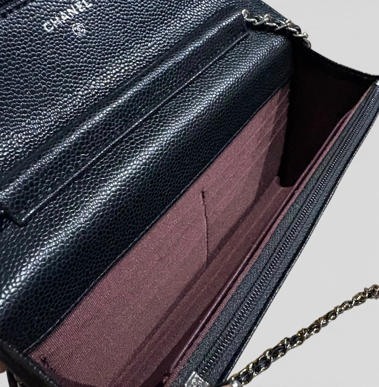 Black Silver Quilted WOC Bag w/ Box | VIP/GWP