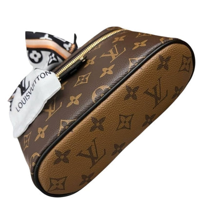Reverse Monogram Black Long Vanity Case, Strap | VIP/GWP