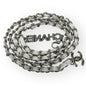 White Silver Rhinestone Covered Logo Belt | VIP/GWP