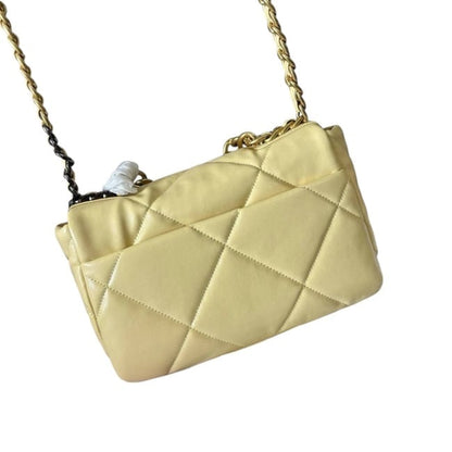 Yellow Quilted 19 Shoulder Bag w/ Box | VIP/GWP