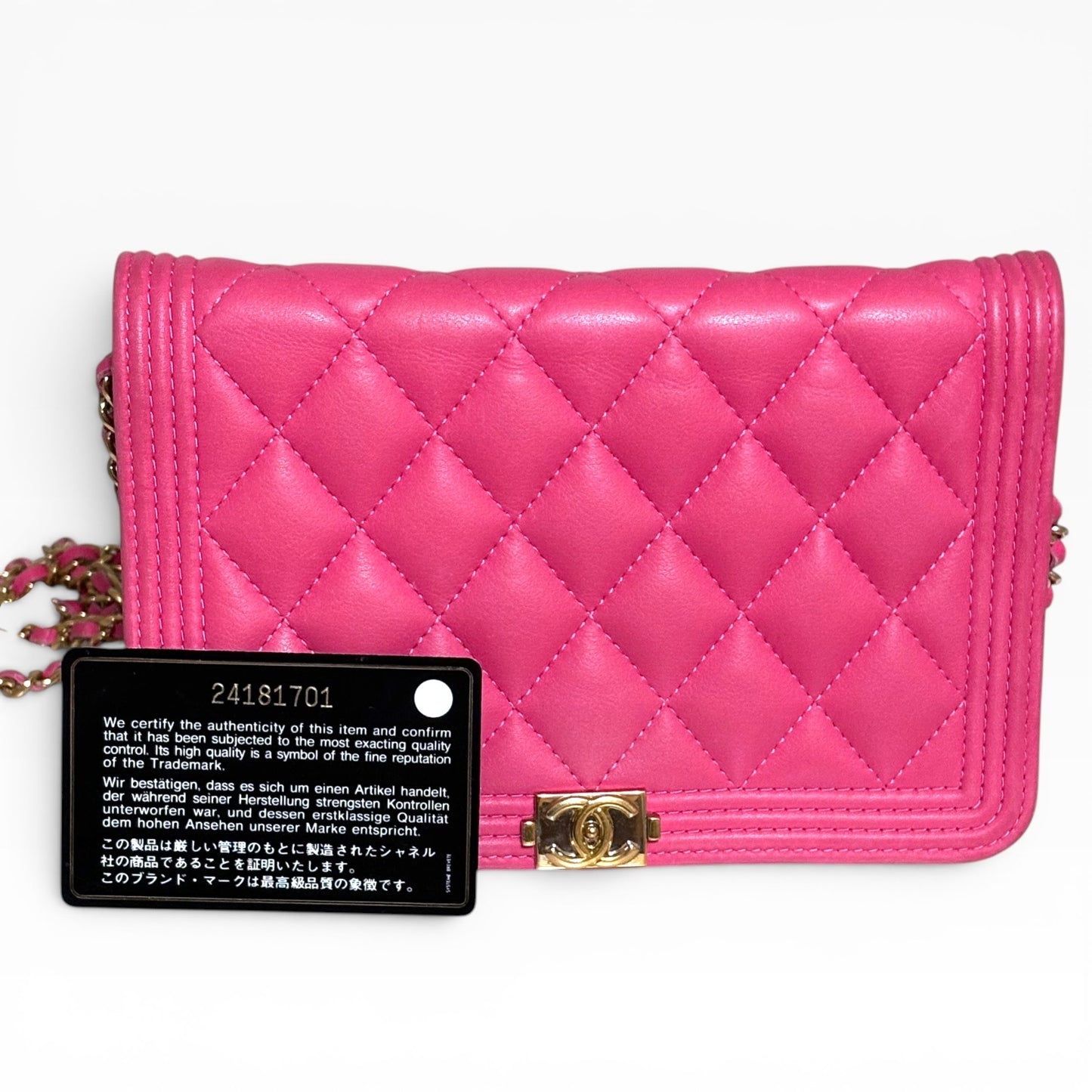 CHANEL Boy Wallet On Chain (WOC)