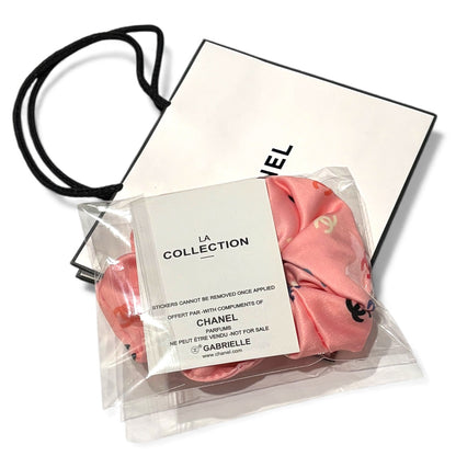 Pink Multicolor Logo Scrunchy w/ Gift Bag | Beaute