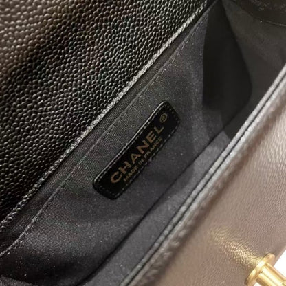 Quilted Black Gold Le Boy Bag w/ Box | VIP/GWP