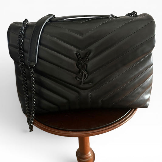 Saint Laurent Black Large Shoulder Bag