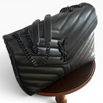 Saint Laurent Black Large Shoulder Bag