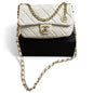 White Quilted Mini Flap Medallion Bag w/ Box | VIP/GWP