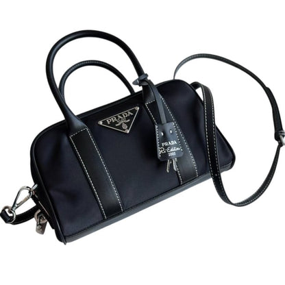 Black Silver Mini Boston Bag, Lock Key | VIP/GWP