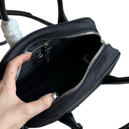Black Silver Mini Boston Bag, Lock Key | VIP/GWP