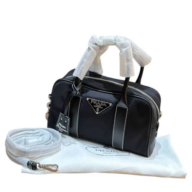 Black Silver Mini Boston Bag, Lock Key | VIP/GWP