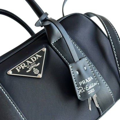 Black Silver Mini Boston Bag, Lock Key | VIP/GWP