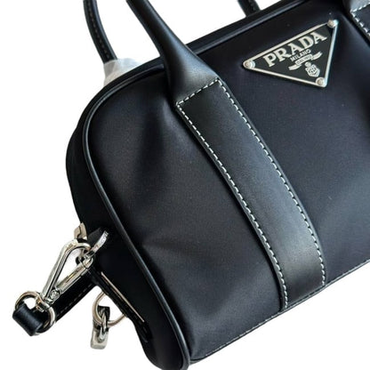 Black Silver Mini Boston Bag, Lock Key | VIP/GWP