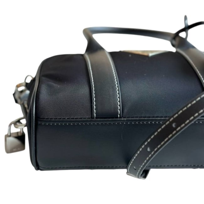 Black Silver Mini Boston Bag, Lock Key | VIP/GWP