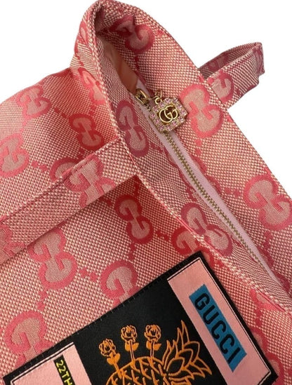 Pink GG Canvas Double Handles Tote | VIP/GWP