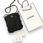 Large Quilted Black Card Holder On Chain | VIP/GWP