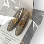 2Pc Gold Rhinestone CC Long Oval Hair Clips | Beaute
