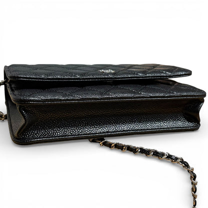 Black Silver Quilted WOC Bag w/ Box | VIP/GWP