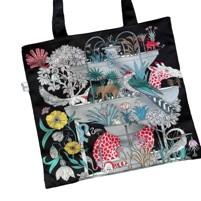 Black Multi Floral Animal Print U.L Tote | VIP/GWP