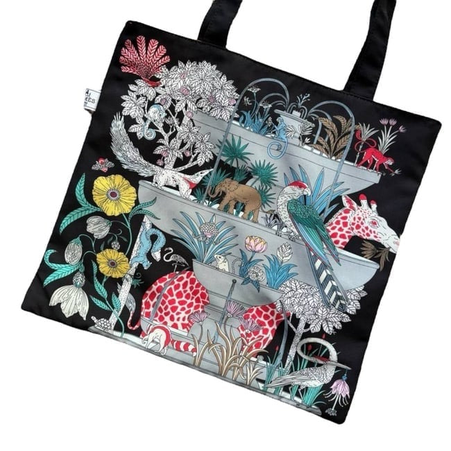 Black Multi Floral Animal Print U.L Tote | VIP/GWP