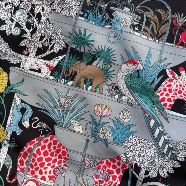 Black Multi Floral Animal Print U.L Tote | VIP/GWP