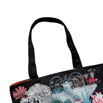 Black Multi Floral Animal Print U.L Tote | VIP/GWP