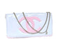 White Pink & Silver Precision Line Front Clutch Bag | VIP/GWP