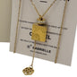 Perfume Bottle Rhinestone Lid Gabrielle Necklace | VIP/GWP