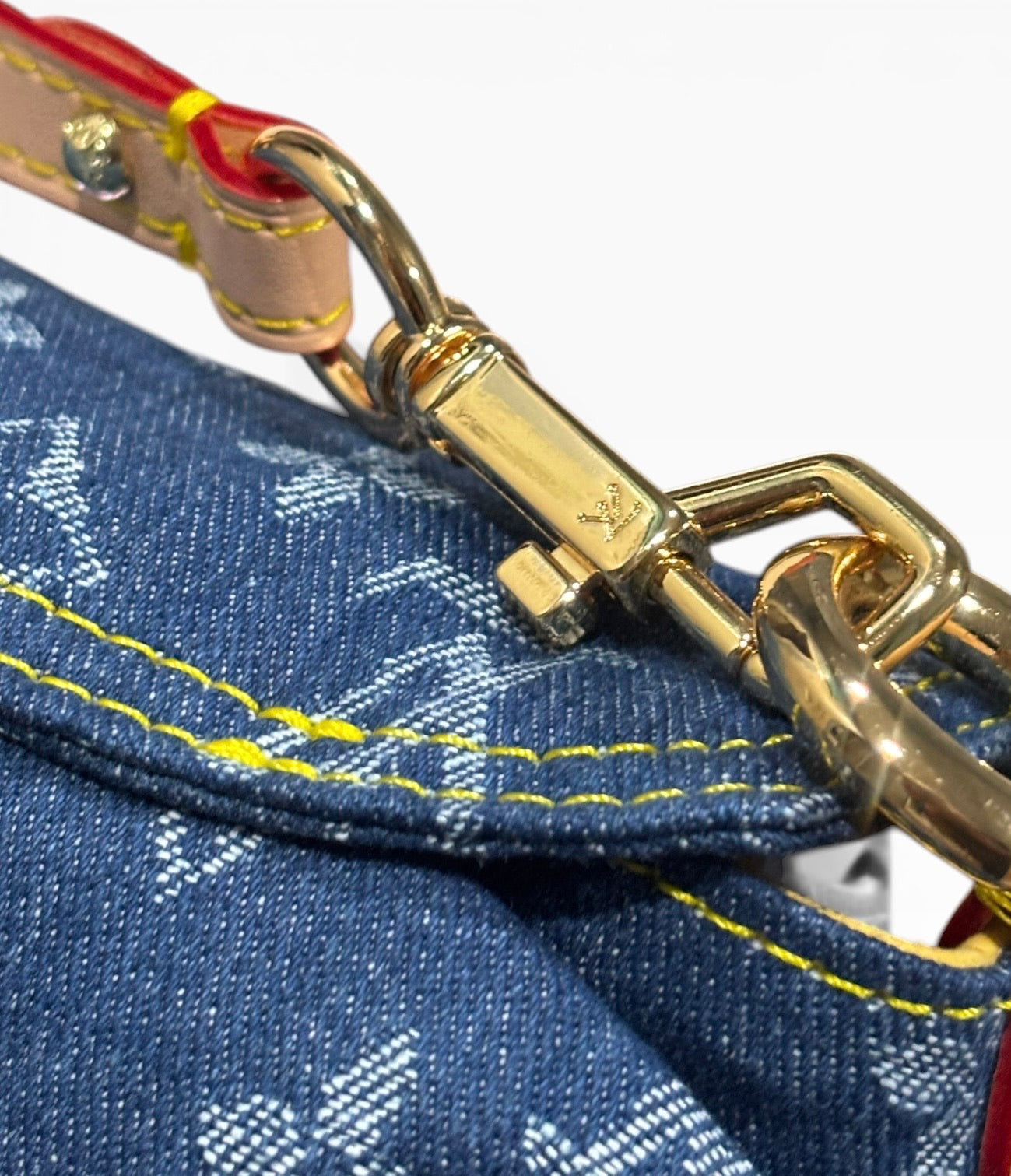 Denim Monogram Pleaty Bag w/ Gift Bag | VIP/GWP