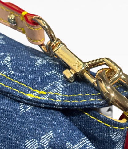 Denim Monogram Pleaty Bag w/ Gift Bag | VIP/GWP