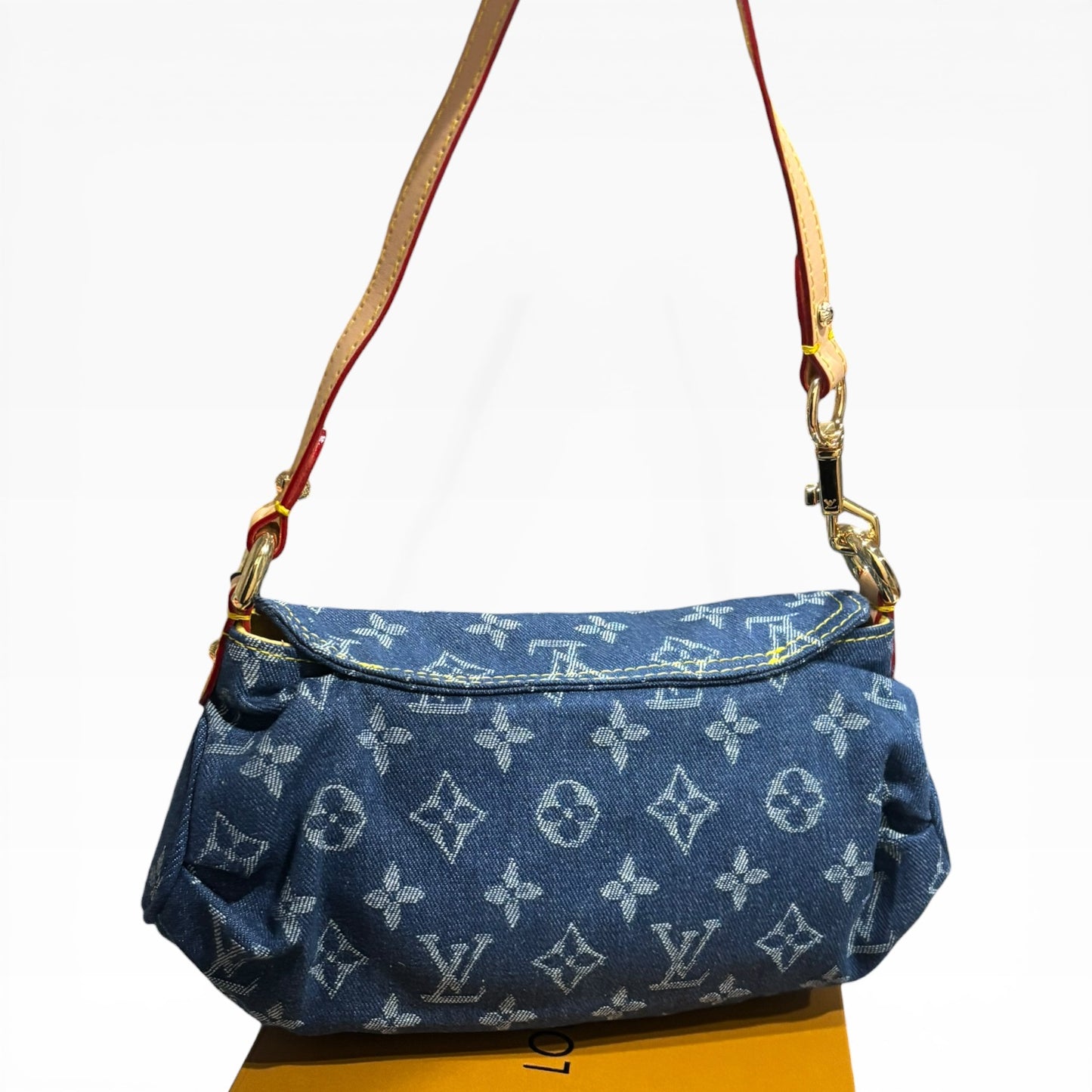 Denim Monogram Pleaty Bag w/ Gift Bag | VIP/GWP