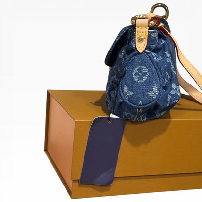 Denim Monogram Pleaty Bag w/ Gift Bag | VIP/GWP