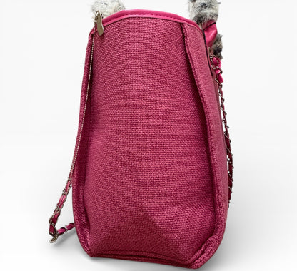Hot Pink Decorative Deauville Tote | VIP/GWP