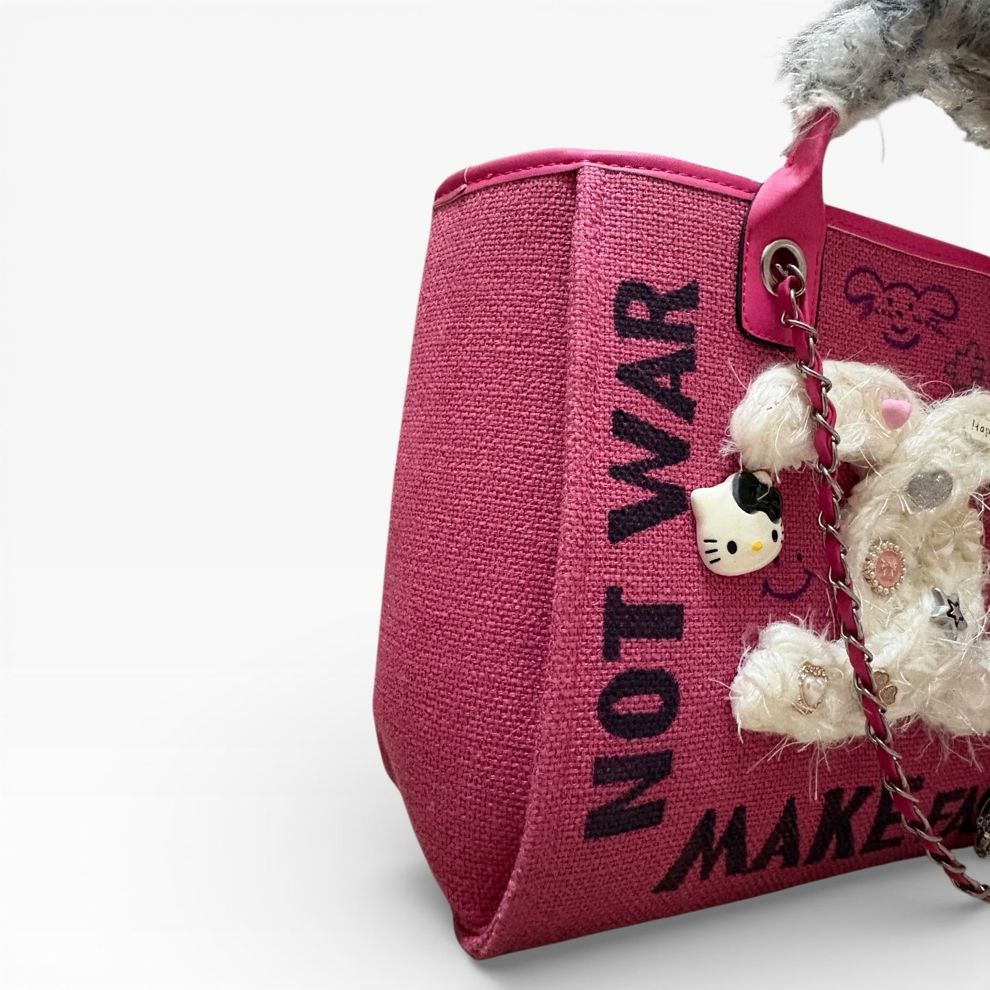 Hot Pink Decorative Deauville Tote | VIP/GWP