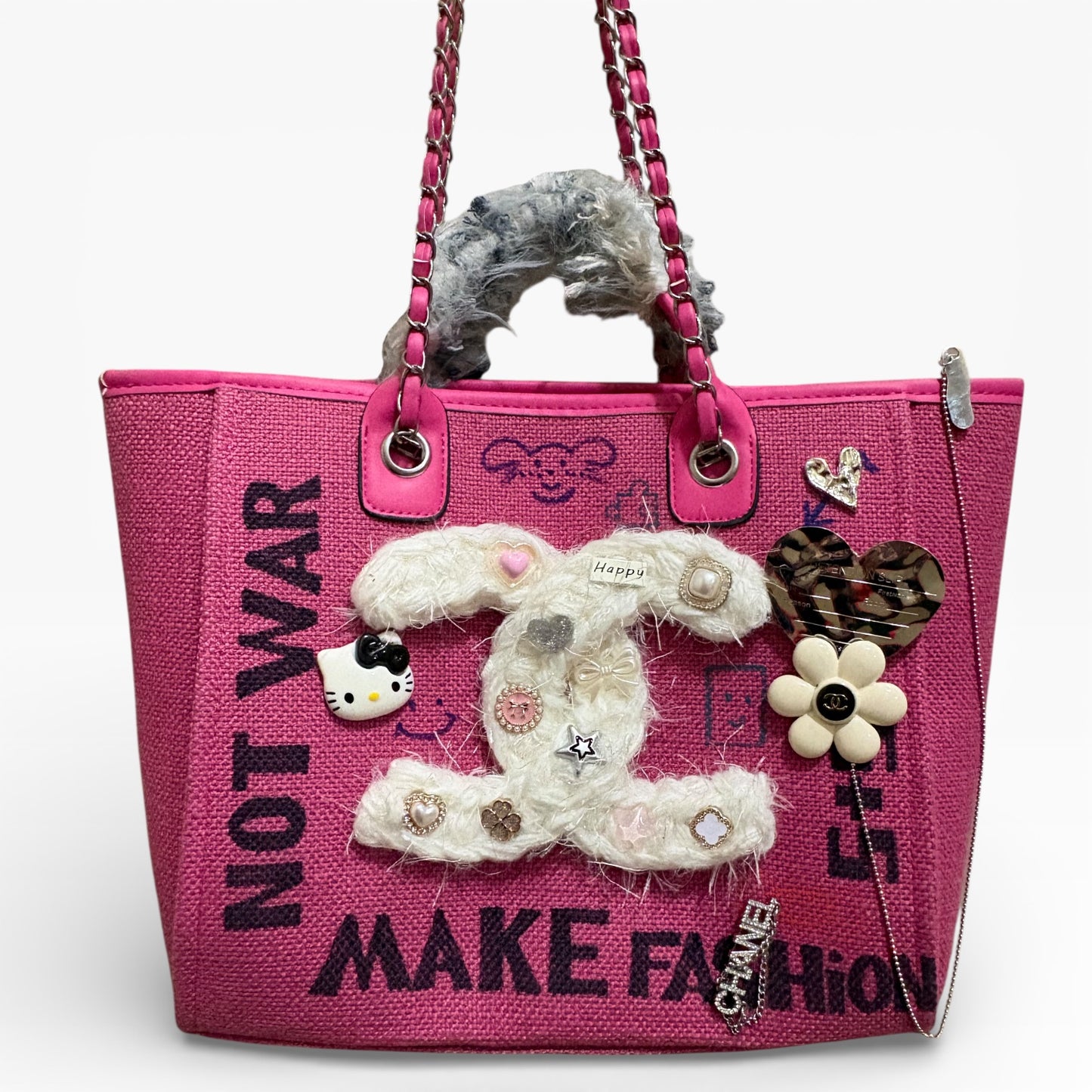 Hot Pink Decorative Deauville Tote | VIP/GWP