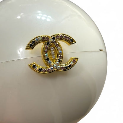 Collectors Pc. White Ball Clutch Rhinestone Detailed | VIP/GWP
