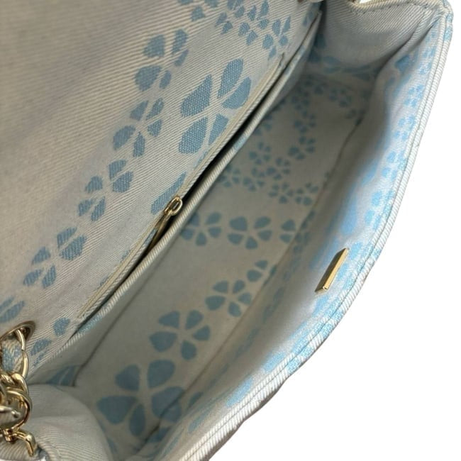 Quilted Reverse Denim Classic Flap Bag w/ Box | VIP/GWP