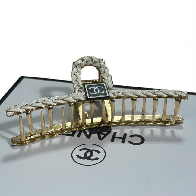 Large White Rope Detailed Hair Clips | Beaute