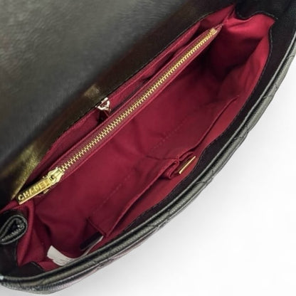 Large Black Quilted CoCo Top Handle Bag | VIP/GWP