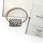 Silver Cream Quilted Bag Hair Tie w/ Gift Bag | Beaute